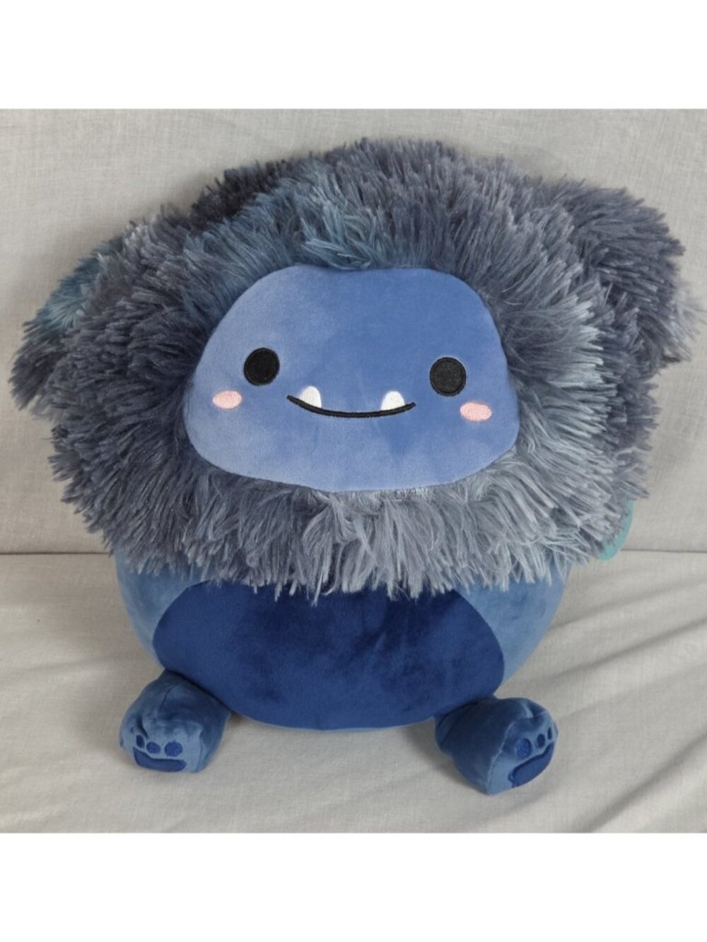 Squishmallow 12" Dani the Monster NWT Navy Blue Bigfoot Yeti Stuffed Animal